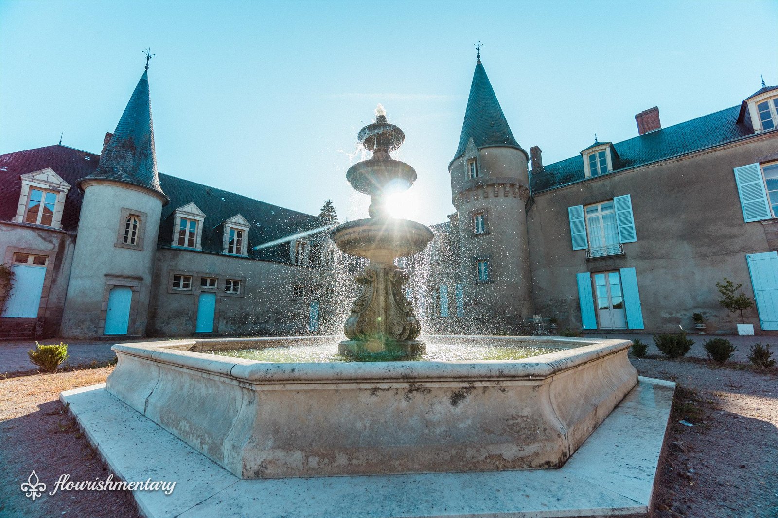 fountain chateau de lalande