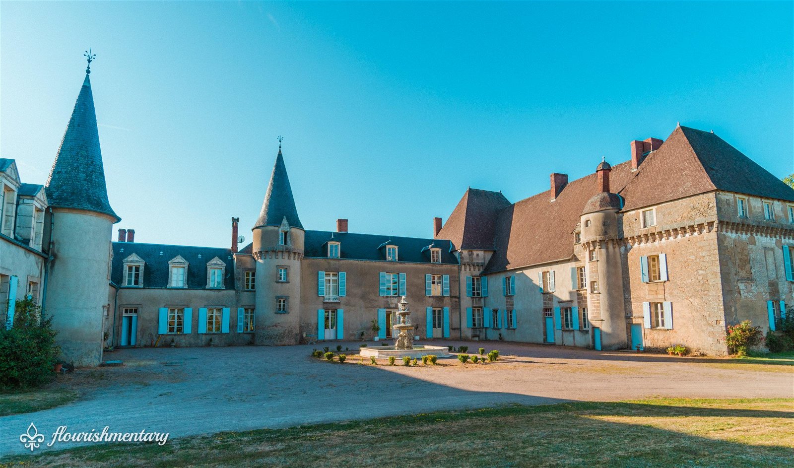 the front of chateau de lalande