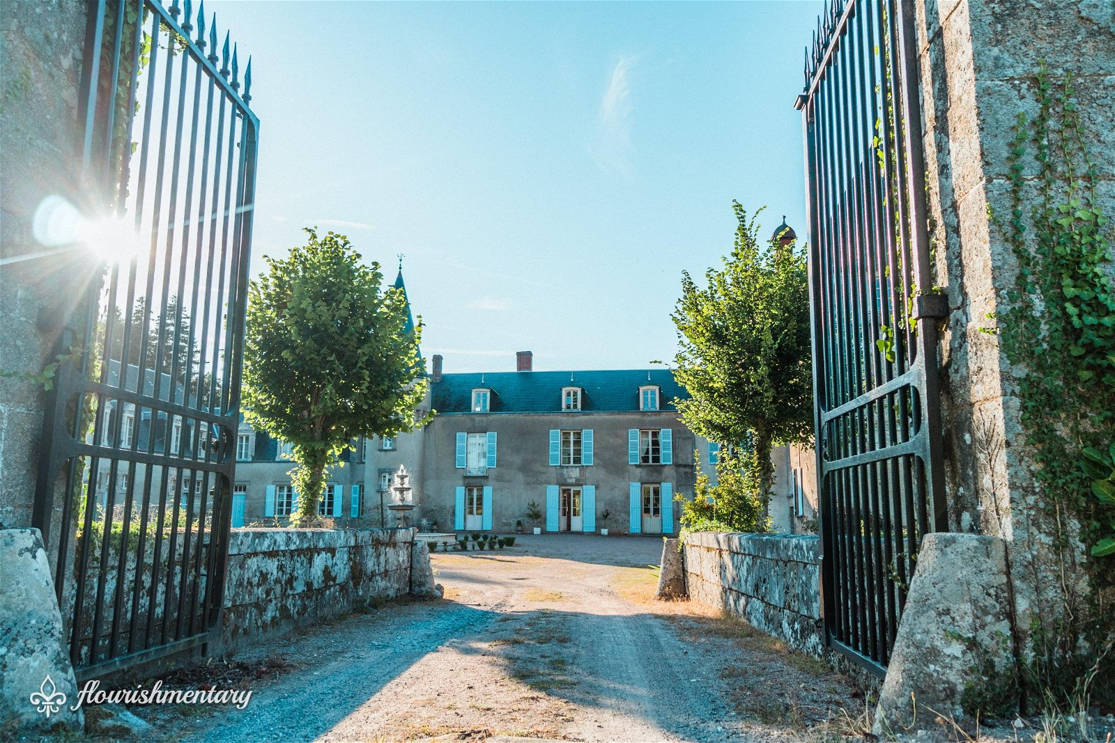 chateau front gate