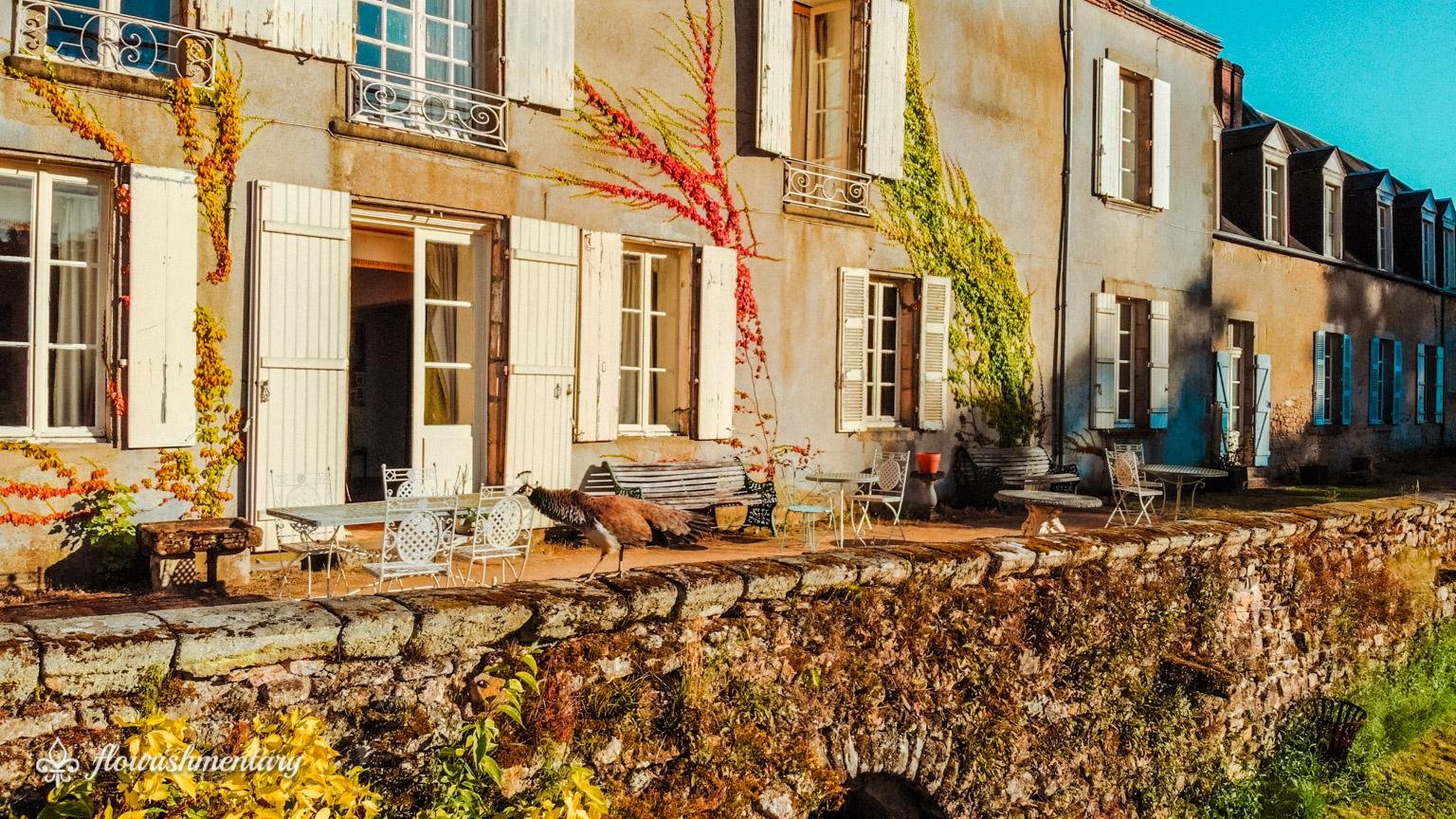 terrace of chateau de lalande