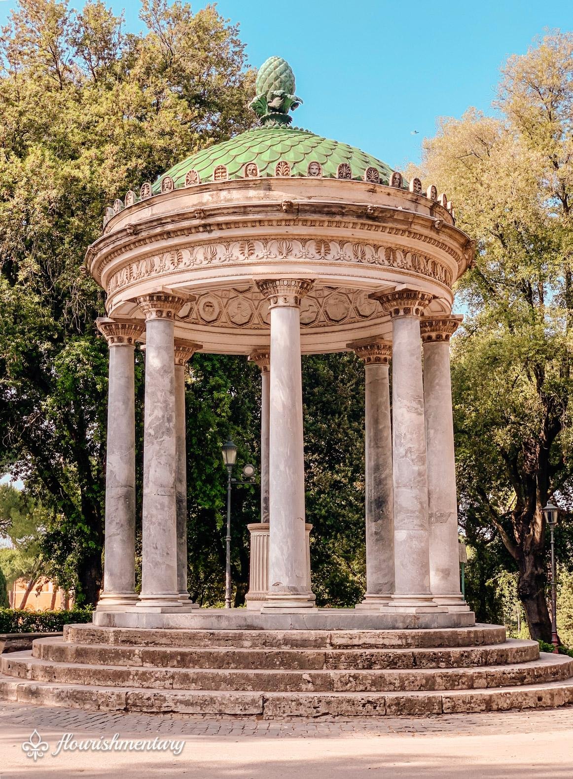 Temple of Diana altar villa borghese