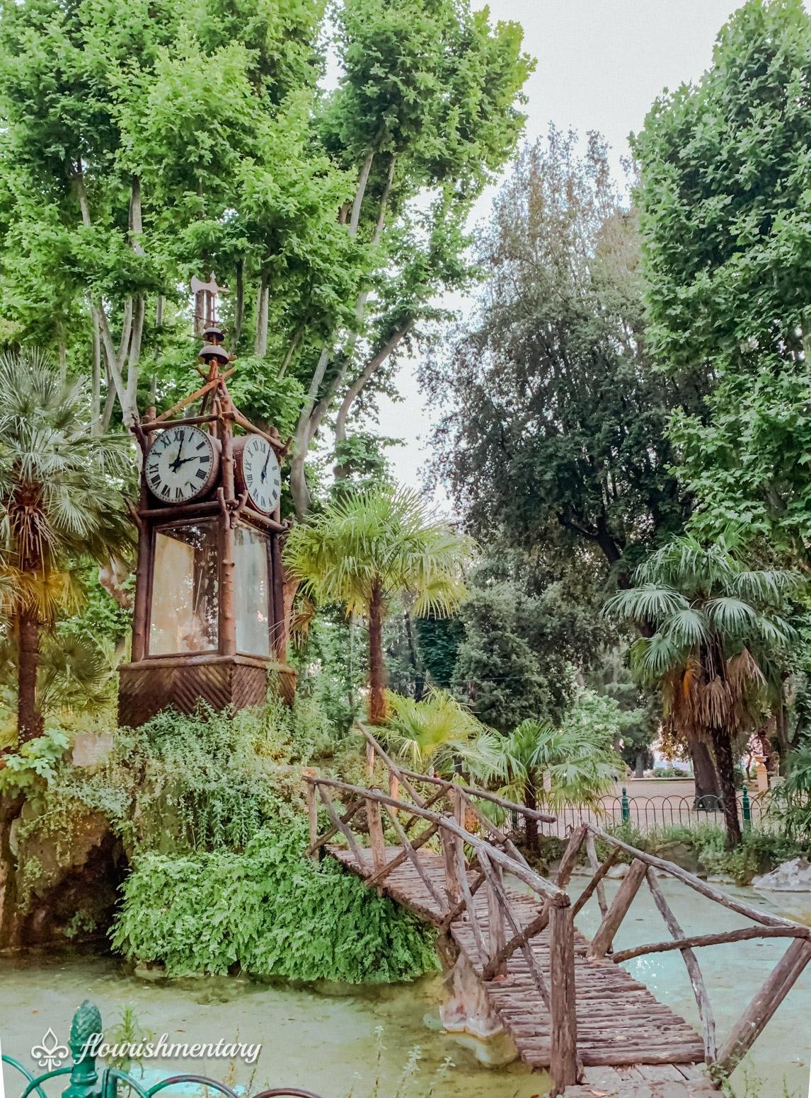 Villa Borghese Gardens Hydrochronometer water clock 
