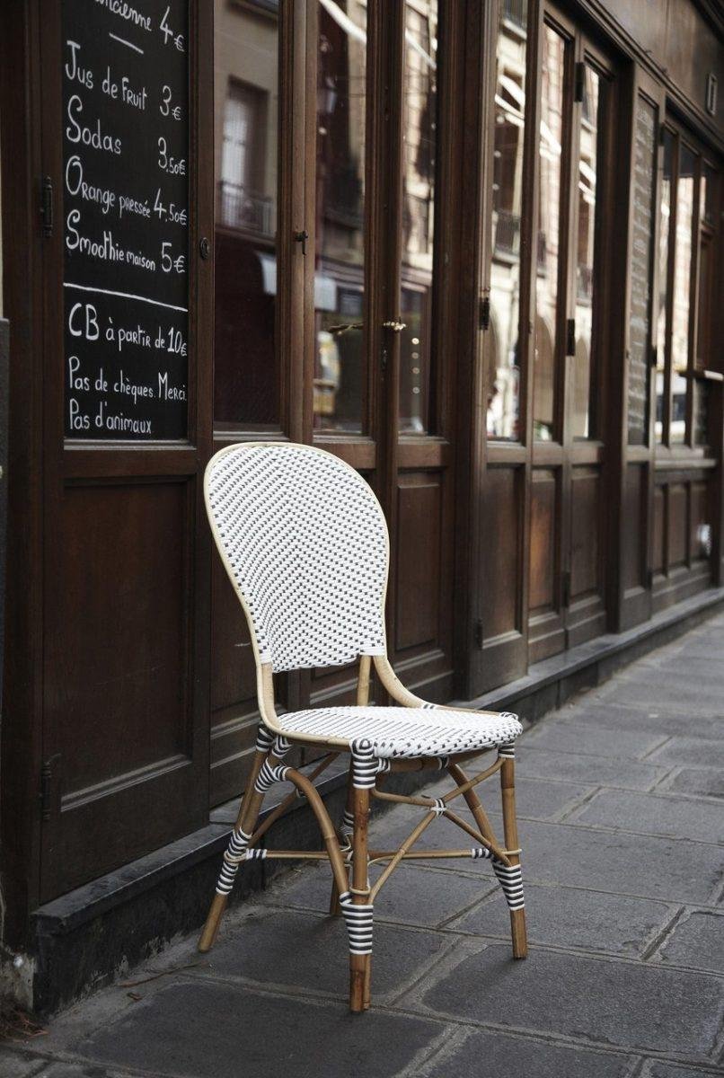 french bistro chairs woven