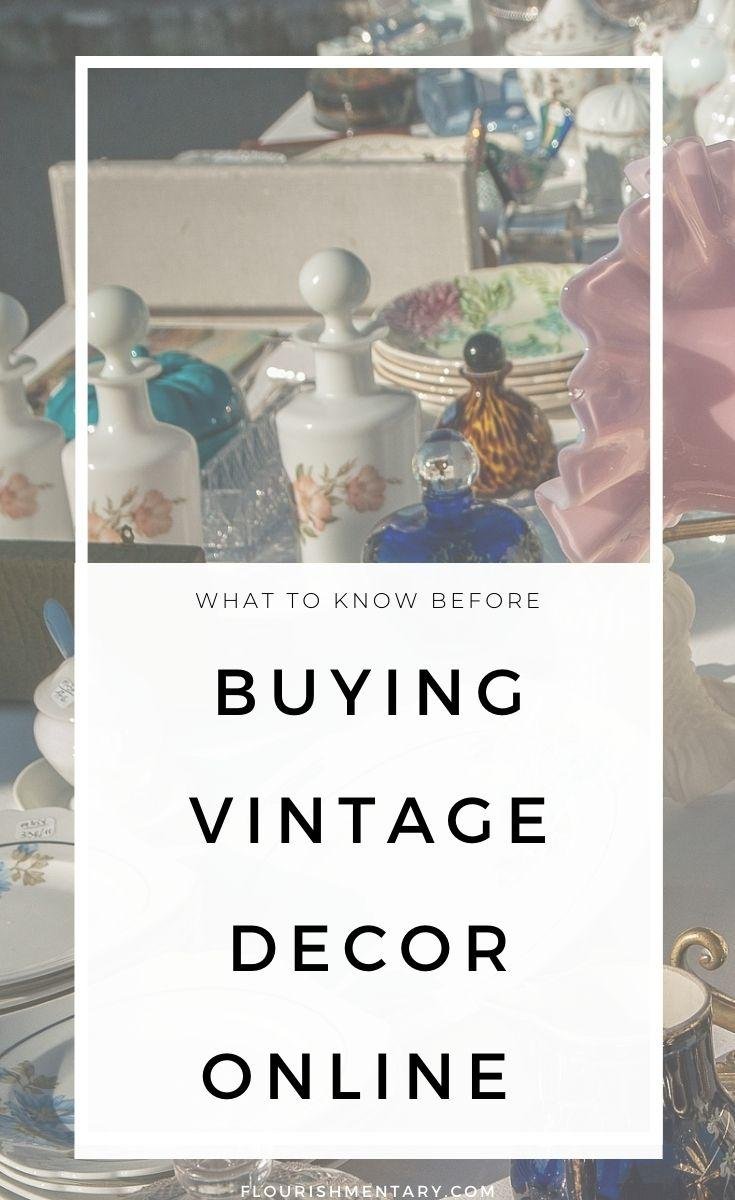 what to know before buying vintage decor online