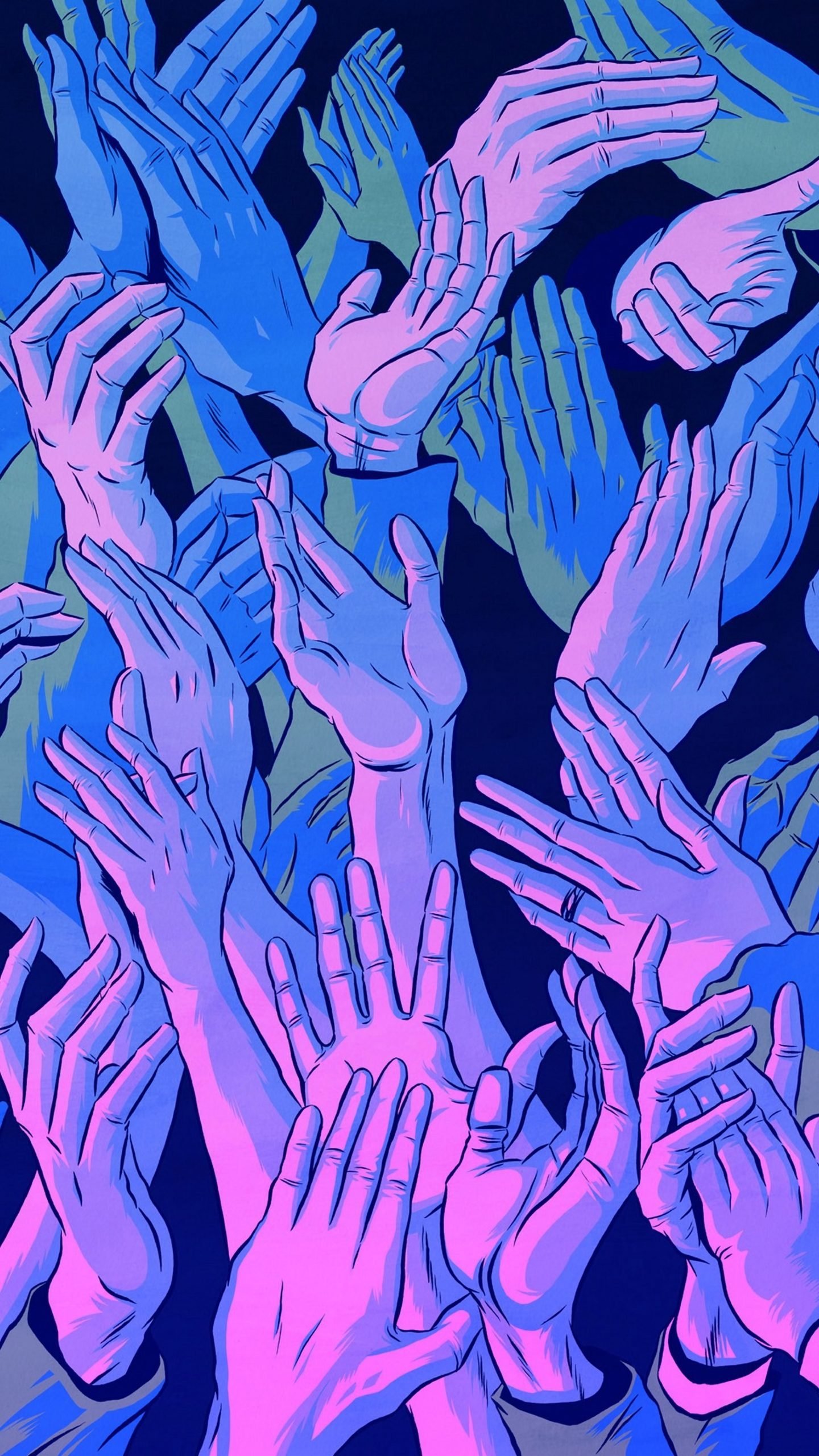 Cool Hands Aesthetic iPhone Wallpaper